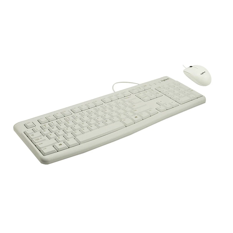 Logitech combos настольный проводной простой мышь MK120 клавиатура для ПК игровая