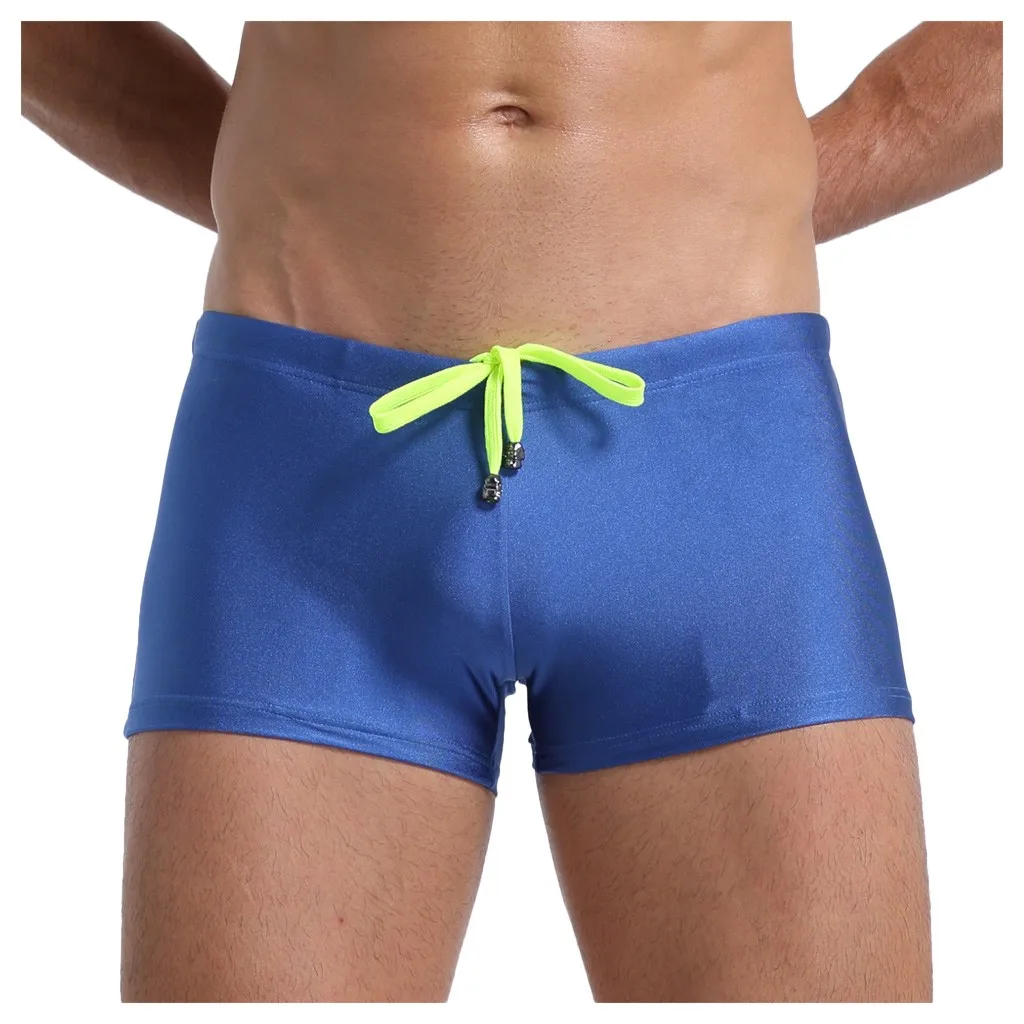 Pantalón de nadar de talla grande con banda elástica para hombre, bañadores transpirables, pantalones cortos con bolsillos, ropa de playa, pantalones ajustados