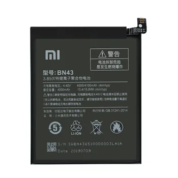 

Xiao Mi Original BN43 For Xiaomi Redmi Note 4 Note 4X Battery global Snapdragon 625 Replacement 4000mAh Phone batteria Akku