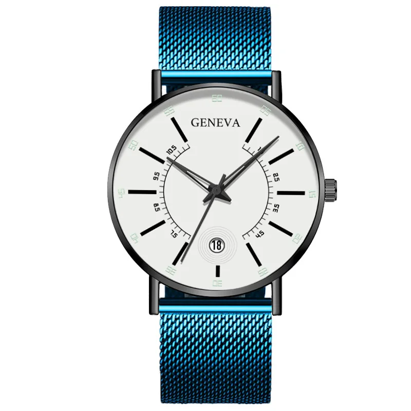 Men Watches 2022 Luxury Fashion Mens Business Watch Ultra Thin Thin Stainless Steel Mesh Belt Quartz Wrist Watch Reloj Hombre