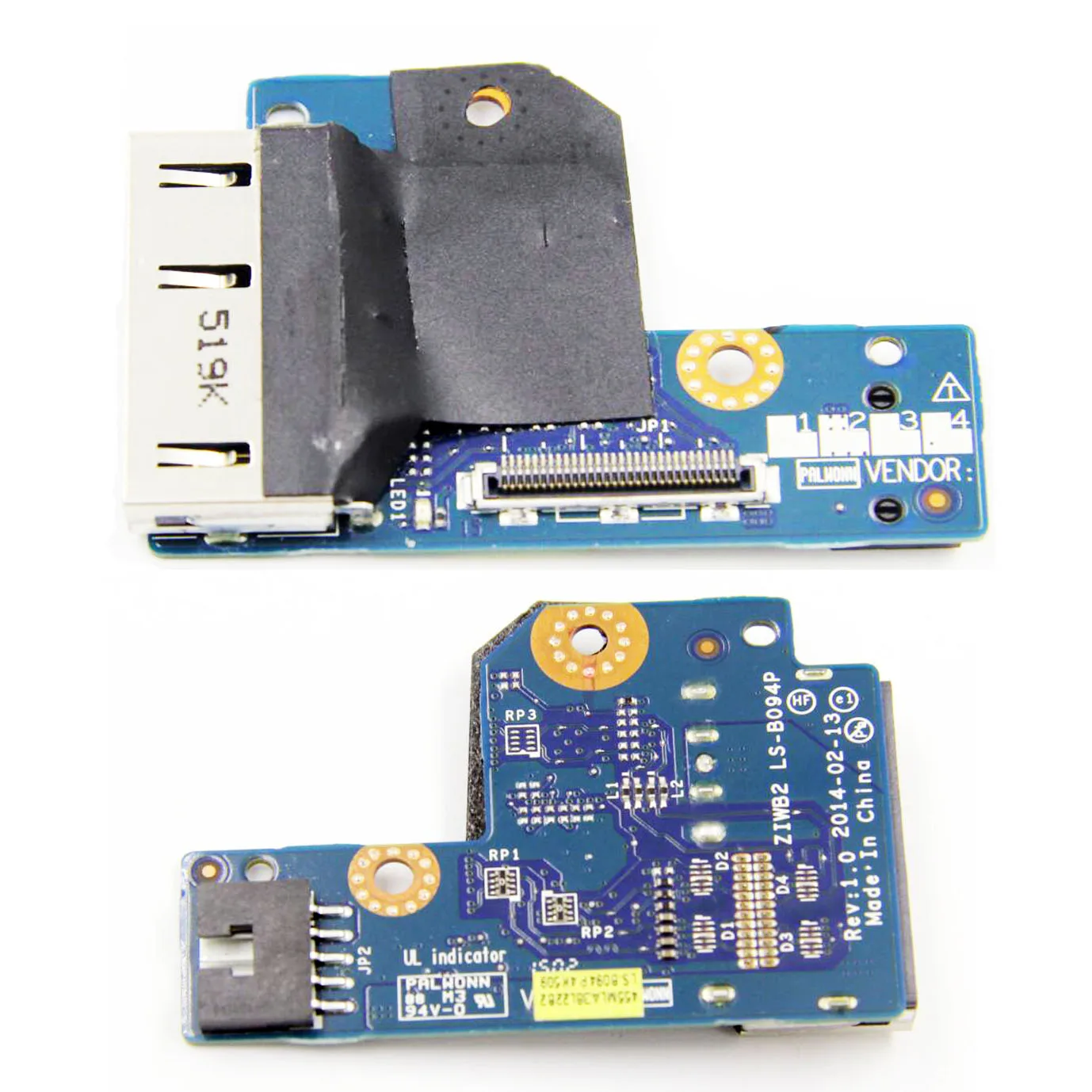 ZIWB2 LS-B094P для lenovo B40 B50 выбранные модели DC разъем питания OneLink порт в небольшой