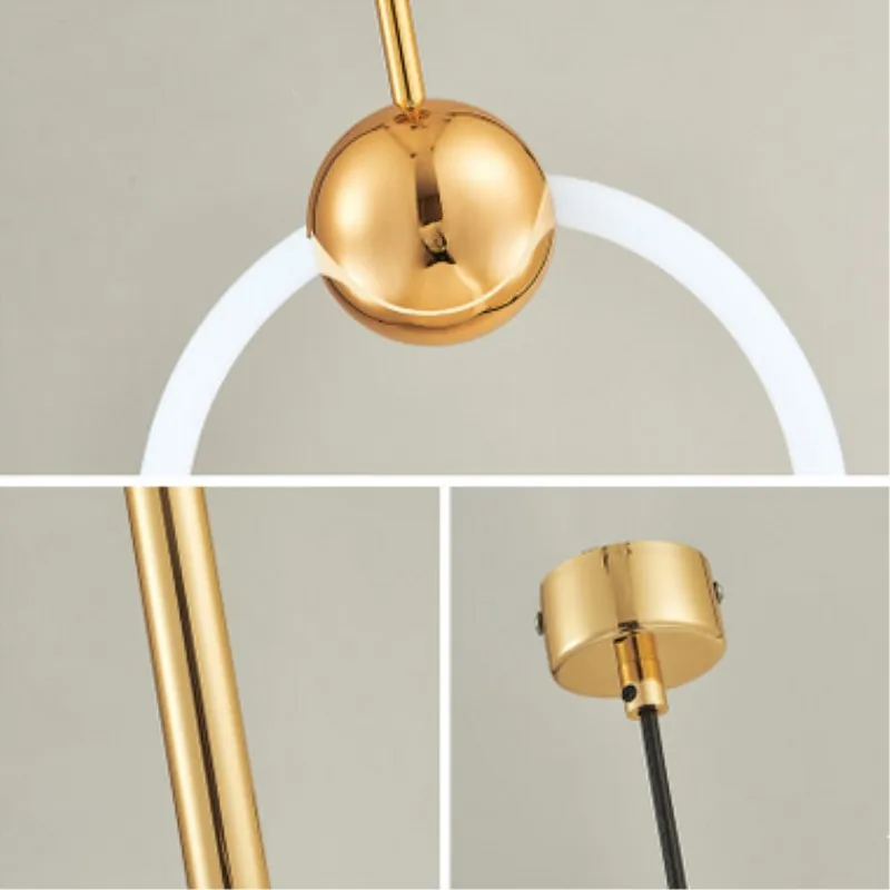 Скандинавский LED Лофт минималистский стиль столовая подвесной светильник