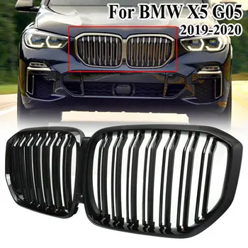 

Car Accessories car Styling For BMW X5 G05 Performance Dual Kidney Racing Grilles For BMW X5 G05 2018 M Sport Gloss Black