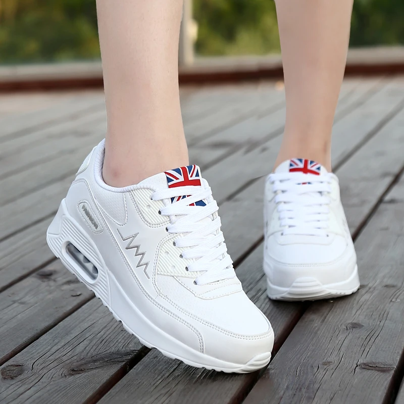 Tenis Feminino Woman Tennis Shoes Fashion Lace-Up White Sport Shoes Female Sneakers Light Breathable Women Flats Outdoor