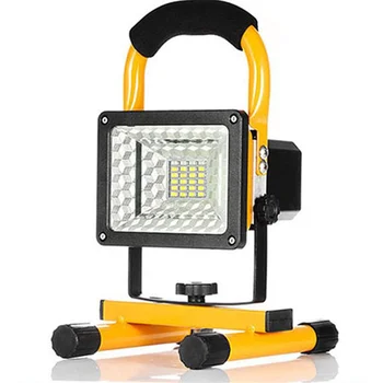 

30W Portable Handheld 18650 Battery Warning Vehicle Emergency Rechargeable Led Flood Light