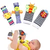1PCS New Cute Animal Infant Baby Kids Hand Wrist Bell Foot Sock Rattles Soft Lovely Cartoon Colorful Plush Cloth Newborn Toy ► Photo 1/5