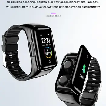 

M7 Smart Watch Women Men Smart Watches With Bluetooth Headphone Hate Rate Monitor Smart Band Sport SmartWatch For Android IOS