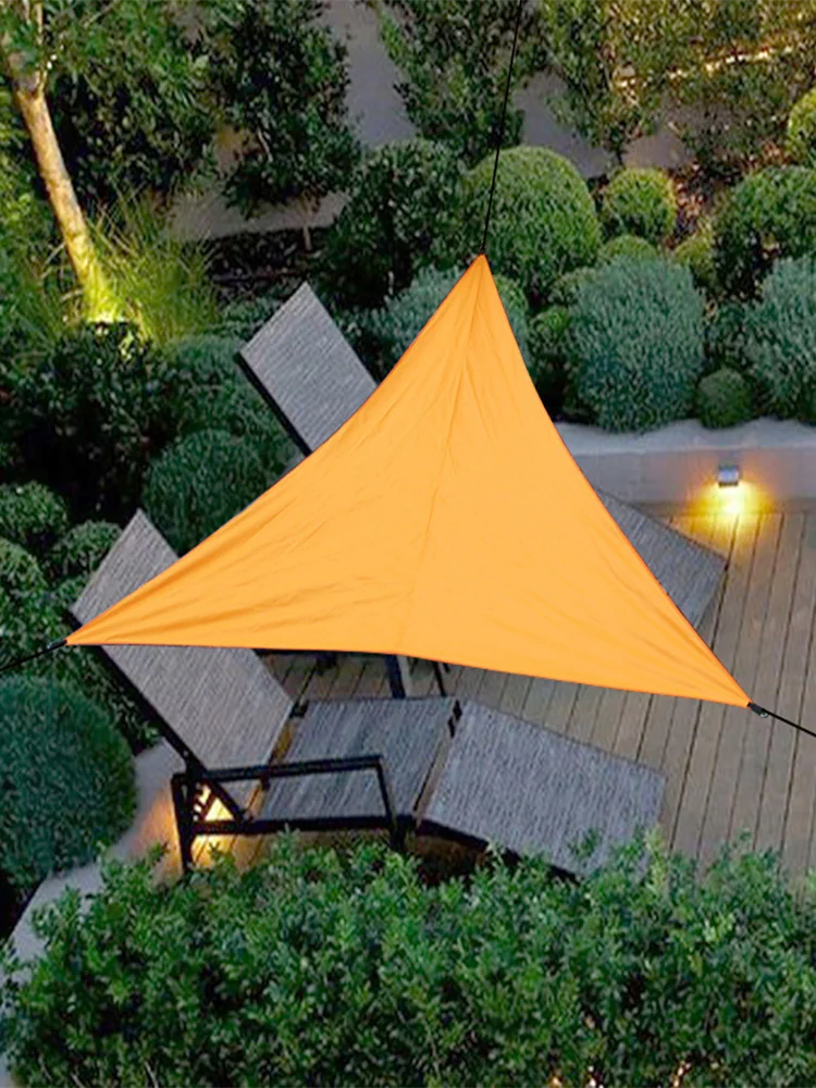 Outdoor Waterproof Awning Triangular Shade Sail UV for Garden Camping Picnic on The Terrace | Спорт и развлечения