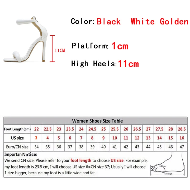 Liyke Gladiator High Heels Sexy Gold Sandals Fashion Square Toe Ankle Cover Strap Stiletto Stripper Women Shoes Pumps