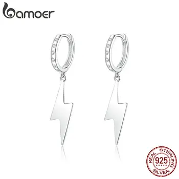 

Flash Lightning Dangle Earrings with Charm 925 Sterling Silver Femme Hiphop Earrings for Wome Men Unisex Jewlery BSE221