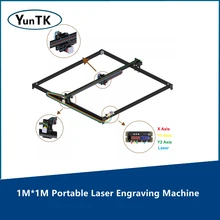 Graveur Laser Portable 1M x 1M 30W TTL/PWM, outil à 2 axes de contrôle 15W 40W CNC coupe bois