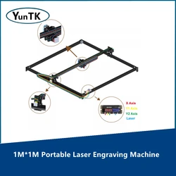 Graveur Laser Portable 1M x 1M 30W TTL/PWM, outil à 2 axes de contrôle 15W 40W CNC coupe bois 