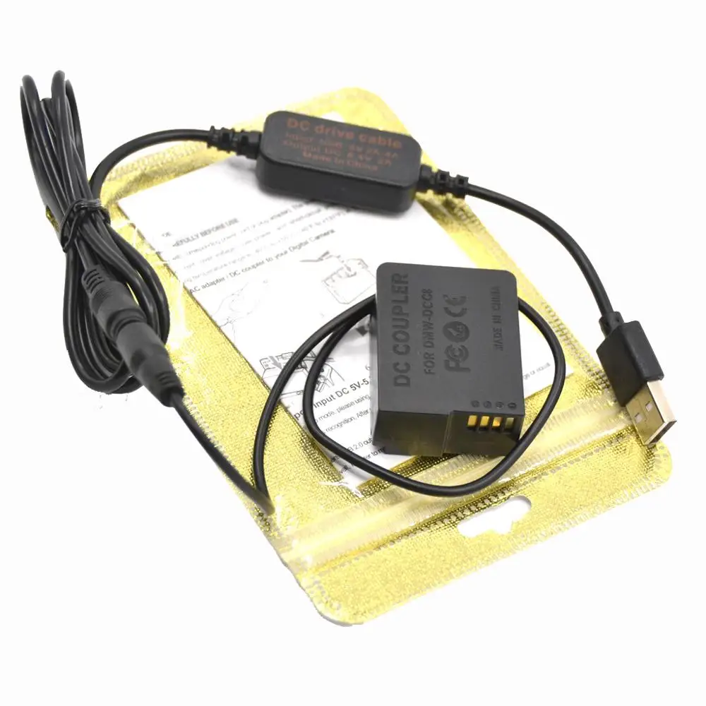 Мобильный Внешний аккумулятор с usb кабелем и искусственной батареей для lumix DMC GH2