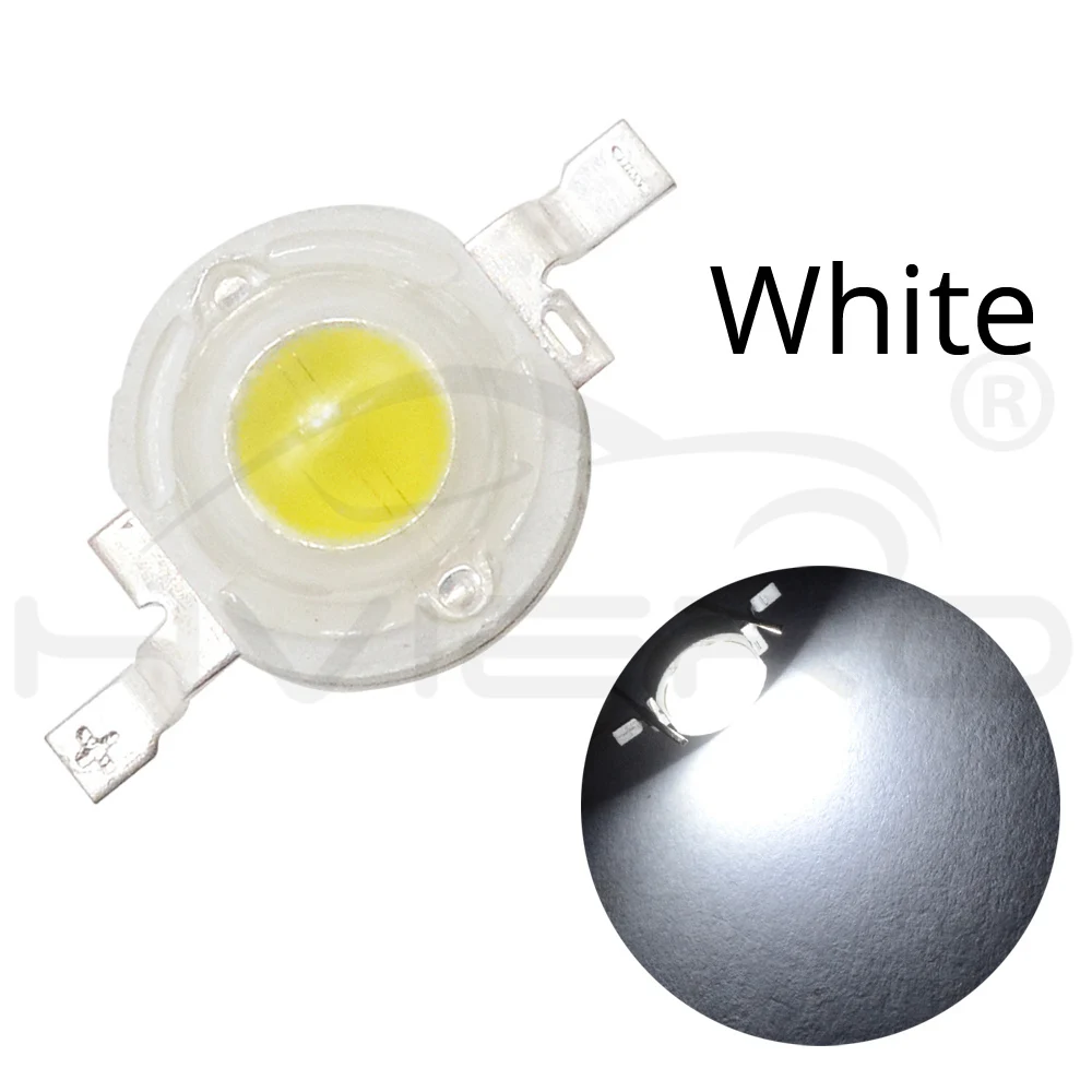 Hviero 3W High Power Chip white Red Blue Green light Bead Emitter LED Bulb Diodes Lamp Beads with 20mm Star PCB Platine Heatsink