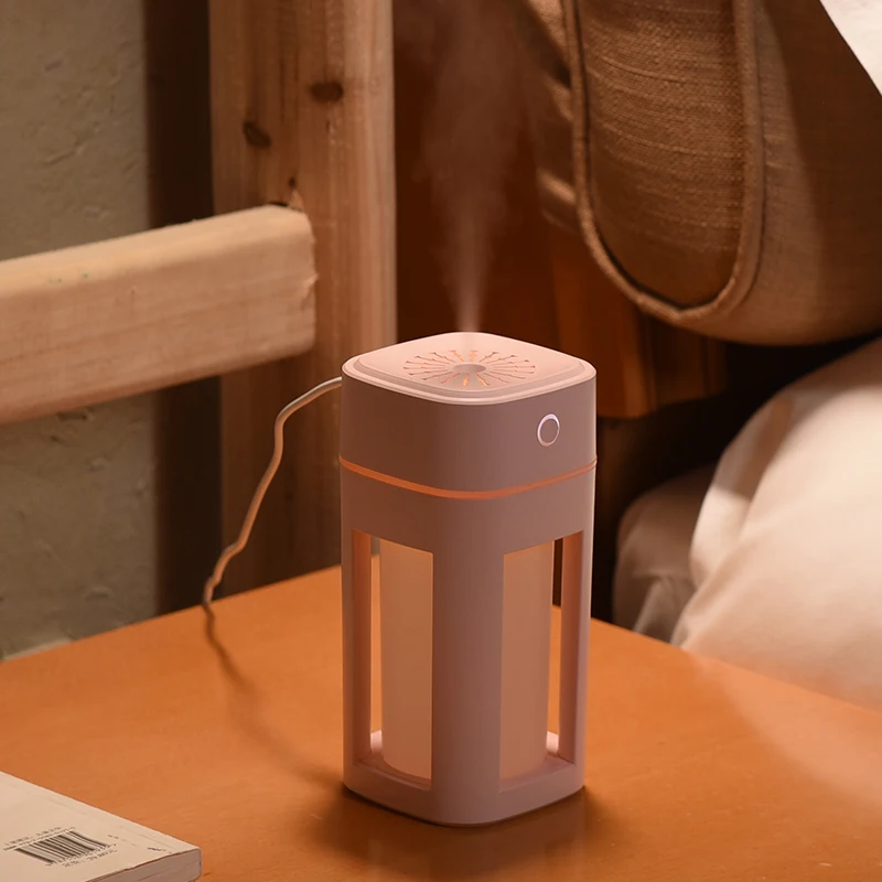Mini Fluorescence Humidifier Essential Oil Diffuser 240ml Aroma Lamp LED Night Light USB Ultrasonic Fogger Car air freshener