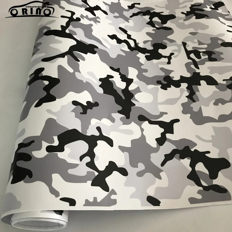 Black White Camouflage Vinyl Wrap Sticker-3
