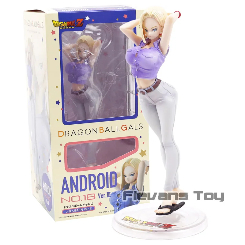 Dragon Ball Z Gals Android № 18 Bulma Lunchi Videl Чичи пикантная фигурка из ПВХ, Коллекционная модель, игрушка - Цвет: Android NO.18 C