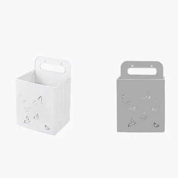 

Foldable Bathroom Storage Basket Plastic Dirty Hamper Clothes Wall Shelf Hanging Punch-Free Laundry Basket Kids Toys Organizer