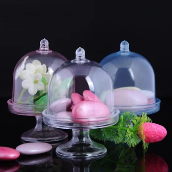 

1pcs Transparent Candy Box Plastic Tray For DIY Wedding Candy Box Baby Shower Birthday Guests Gift Box Party Supplies