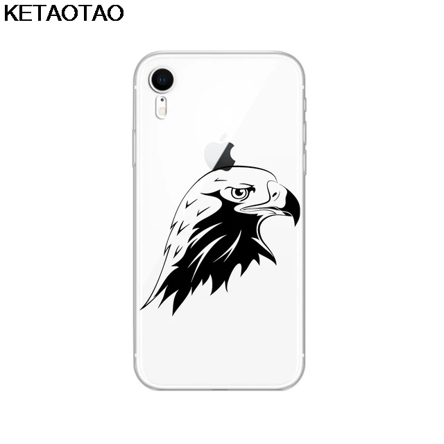 Чехол для телефона KETAOTAO с рисунком животных и любви s для iPhone 4S 5C 5S 6S 7 8 SE 5Plus XR XS Max чехол кристально чистый мягкий TPU чехол s - Цвет: Темно-серый