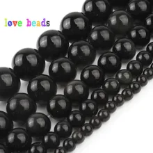 4/6/810 мм натурального флеш-карта Rainbow обсидиан камень круглые бусины 1" нитка для изготовления ювелирных изделий