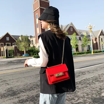 

Korean fashion ladies shoulder bag 2020 cross-body leather bag