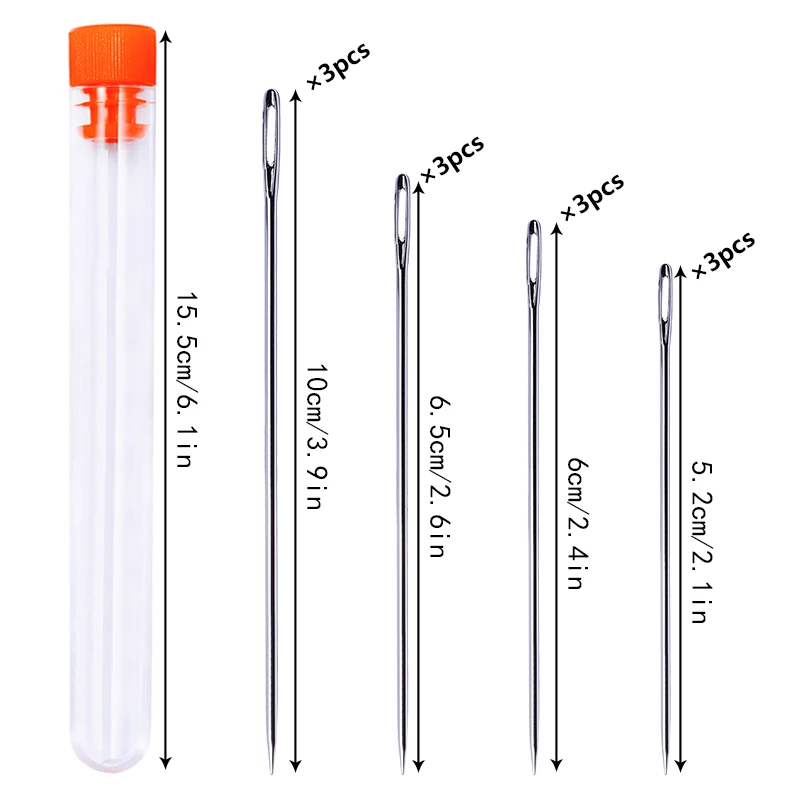 LMDZ Leather Needle Leather Triangular Needles Large Eye Stitching Needle  Hand Sewing Needle Set Leather Sewing Tool with Bottle - AliExpress