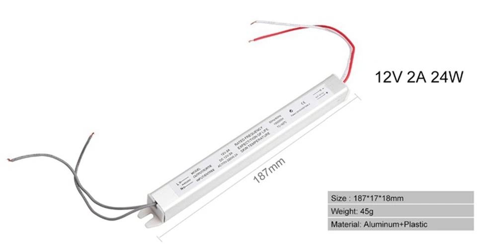 12V светодиодный трансформатор Питание сплиттер адаптер переменного тока 110 V-220 V 1.5A 3A 5A светодиодный ультратонкий Встраиваемый светодиодный потолочный светильник с драйвером тонкий Питание для светодиодный светодиодные полосы света