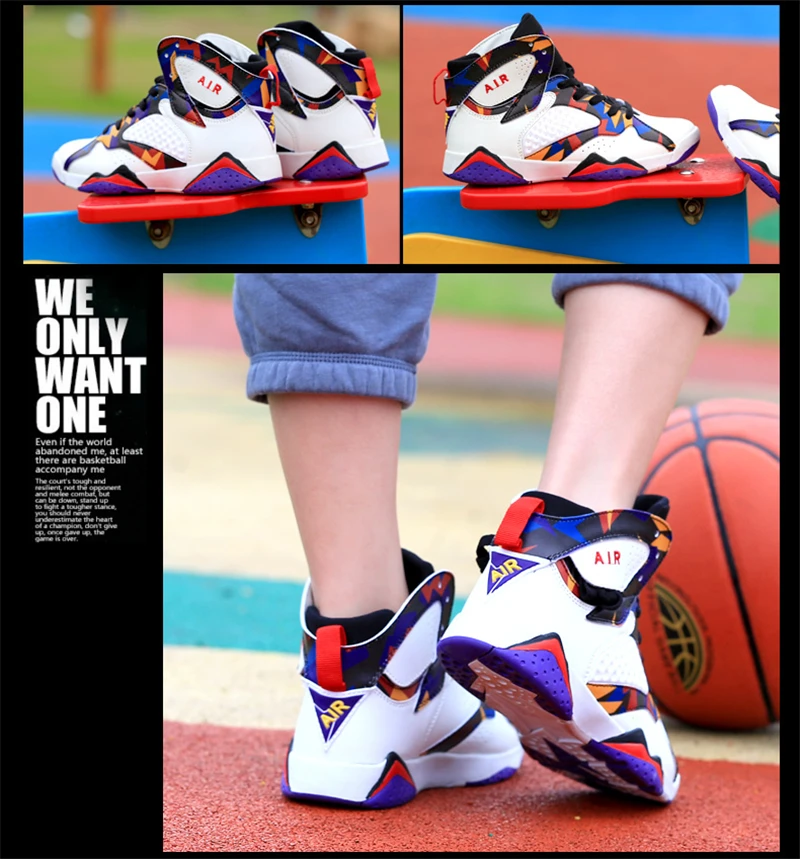 Пара амортизирующих кроссовок, Мужская Ретро Баскетбольная обувь, высокие баскетбольные кроссовки, мужские уличные кроссовки, размер 45, Баскетбольная обувь унисекс