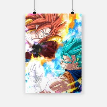 

vegito vs gogeta anime fanart canvas painting decor wall art pictures bedroom study home living room decoration prints poster
