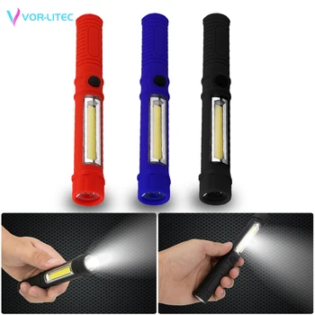 

Mini Portable Light Working Inspection light COB LED Multifunction Maintenance flashlight Hand Torch lamp With Magnet AAA