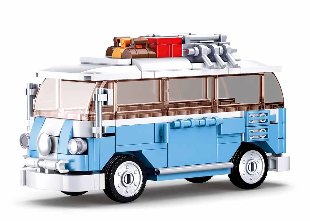 Sluban совместимый DIY городской школьный автобус двойной скорость чемпионы