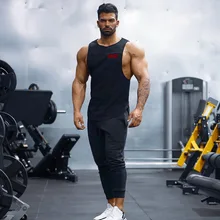 Стиль, список мышц Dr. Европа и Америка братья,, Спортивная мужская рубашка без рукавов, тренировочный жилет из чистого хлопка