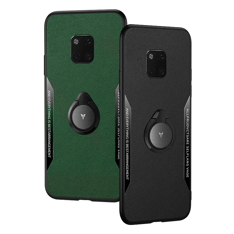 Для Xiaomi Redmi Note 9S чехол HSoft силикона с подставкой кольцевой магнит Защита от