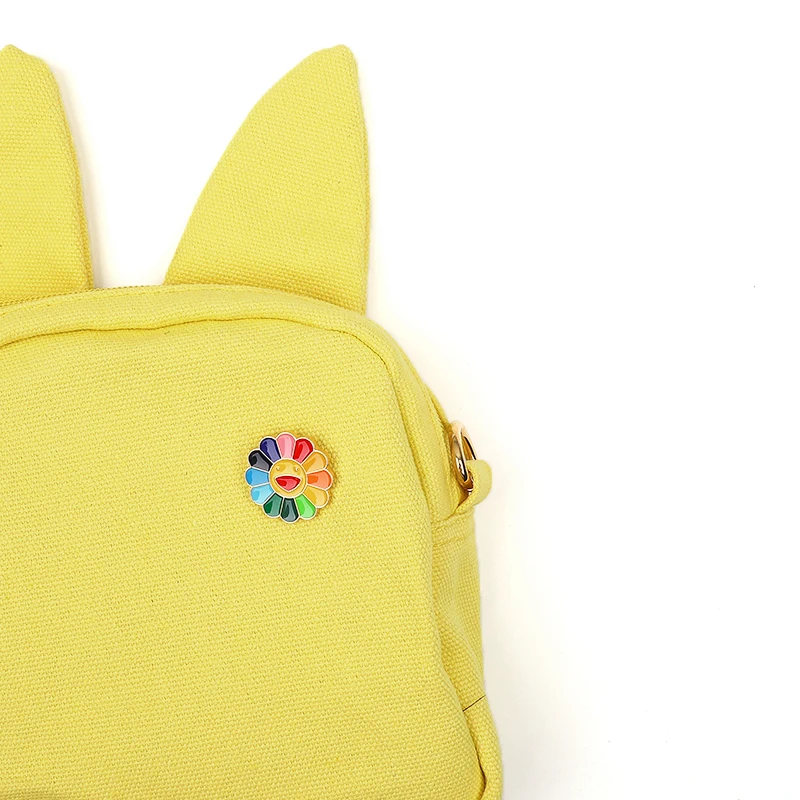 4 цвета Подсолнух Broche модные цвета радуги эмалированные булавки улыбающиеся Броши милая сумка Значки мужские и женские подарки