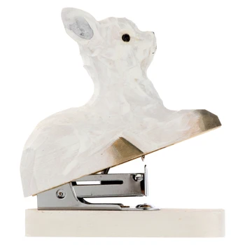 

1pc Desk Stapler Adorable Creative Durable Wooden Stapler Mini Stapler Desktop Stapler for Office Desktop