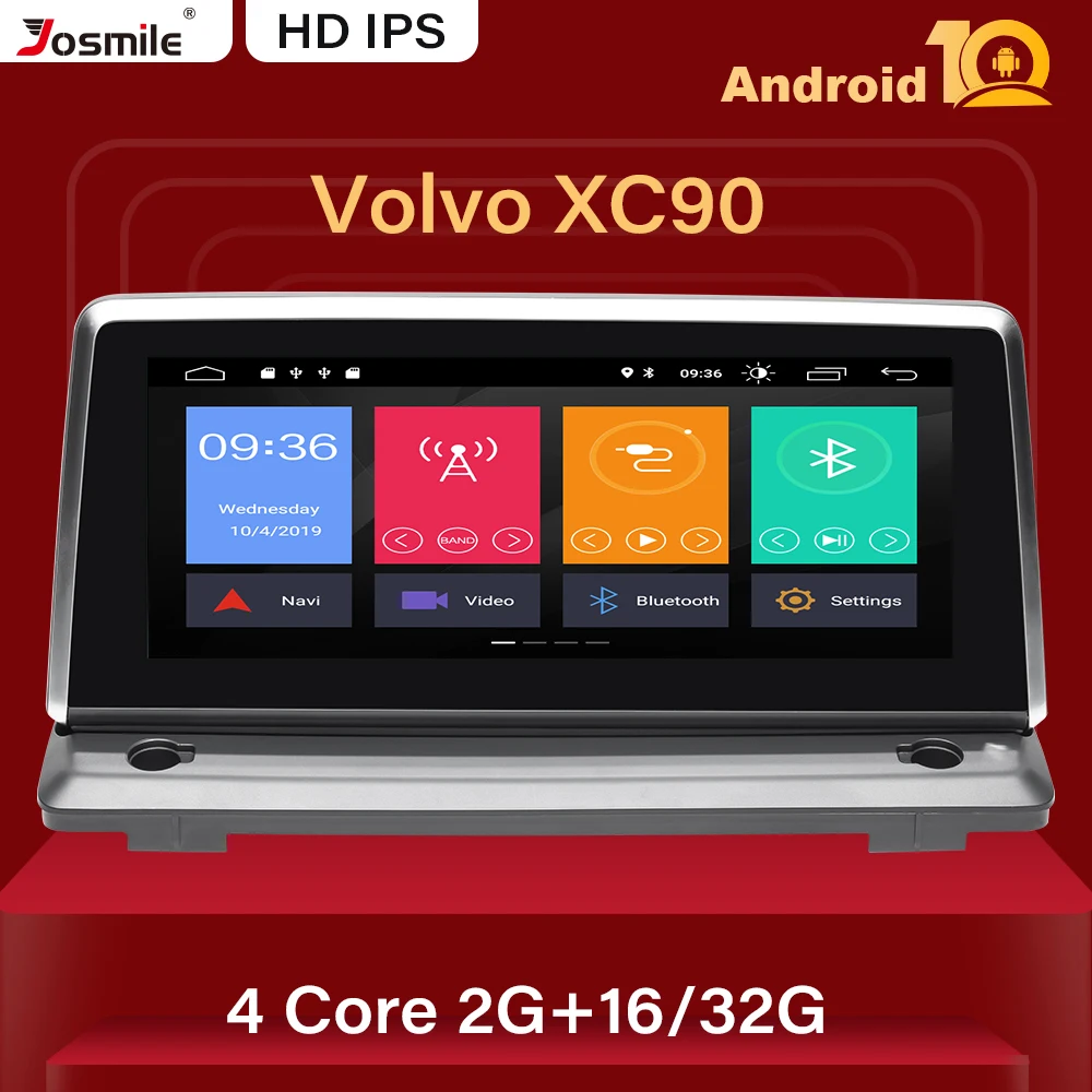 IPS DSP Android 10.0 Car Radio For Volvo XC90 2007-2013 Multimedia Player GPS Navigation Stereo Satnav Head Unit Audio 2GB RAM