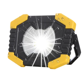 

100W Solar Energy Portable Spotlight Super Bright Work Light COB Tent Lamp Built-in Battery USB Rechargeable For Outdoor Camping