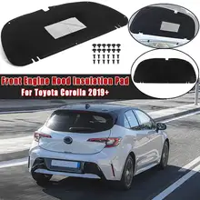 Капот автомобиля двигатели для брандмауэр коврик крышка подавитель интерьер тепла звукоизоляция хлопок для Защитные чехлы для сидений, сшитые специально для TOYOTA Corolla+ автомобиль доступа