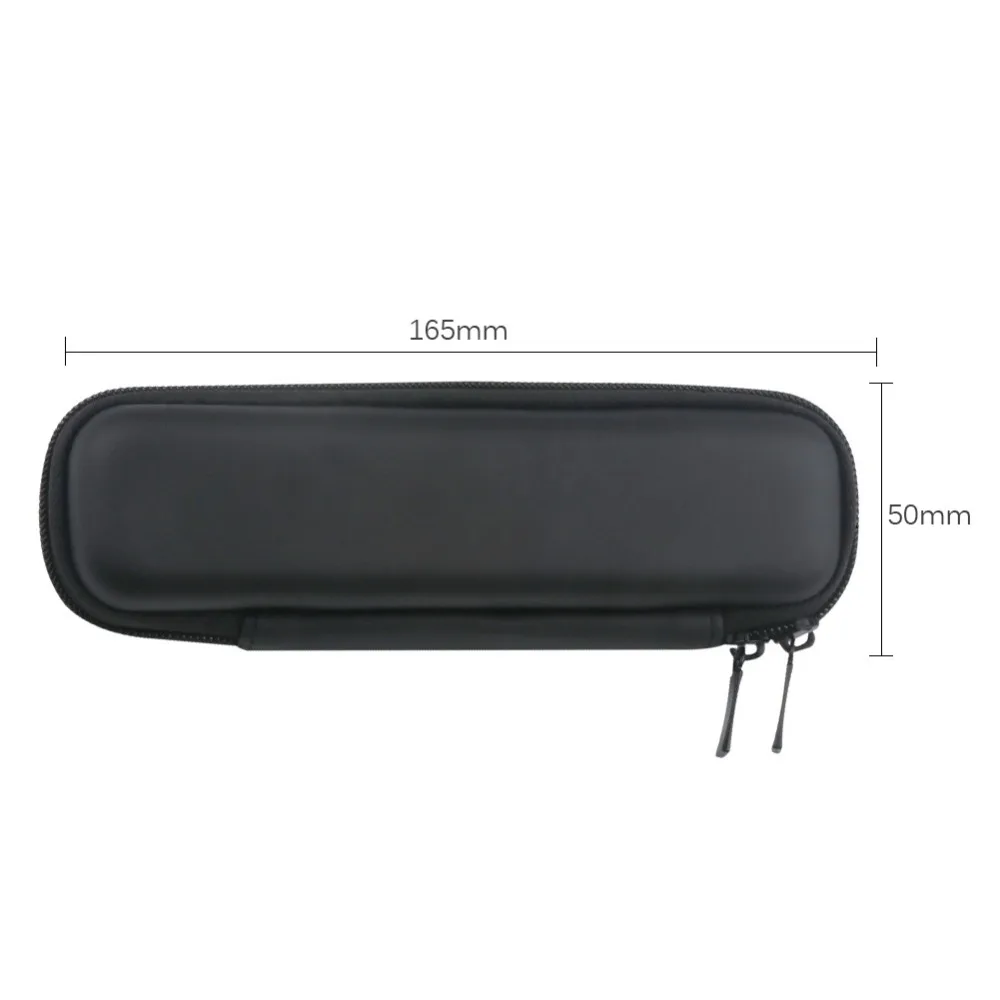 FIXFANS черный пустой маленький кожаный чехол на молнии сумка для хранения держатель для электронной сигареты Vape ручка 165x50 мм