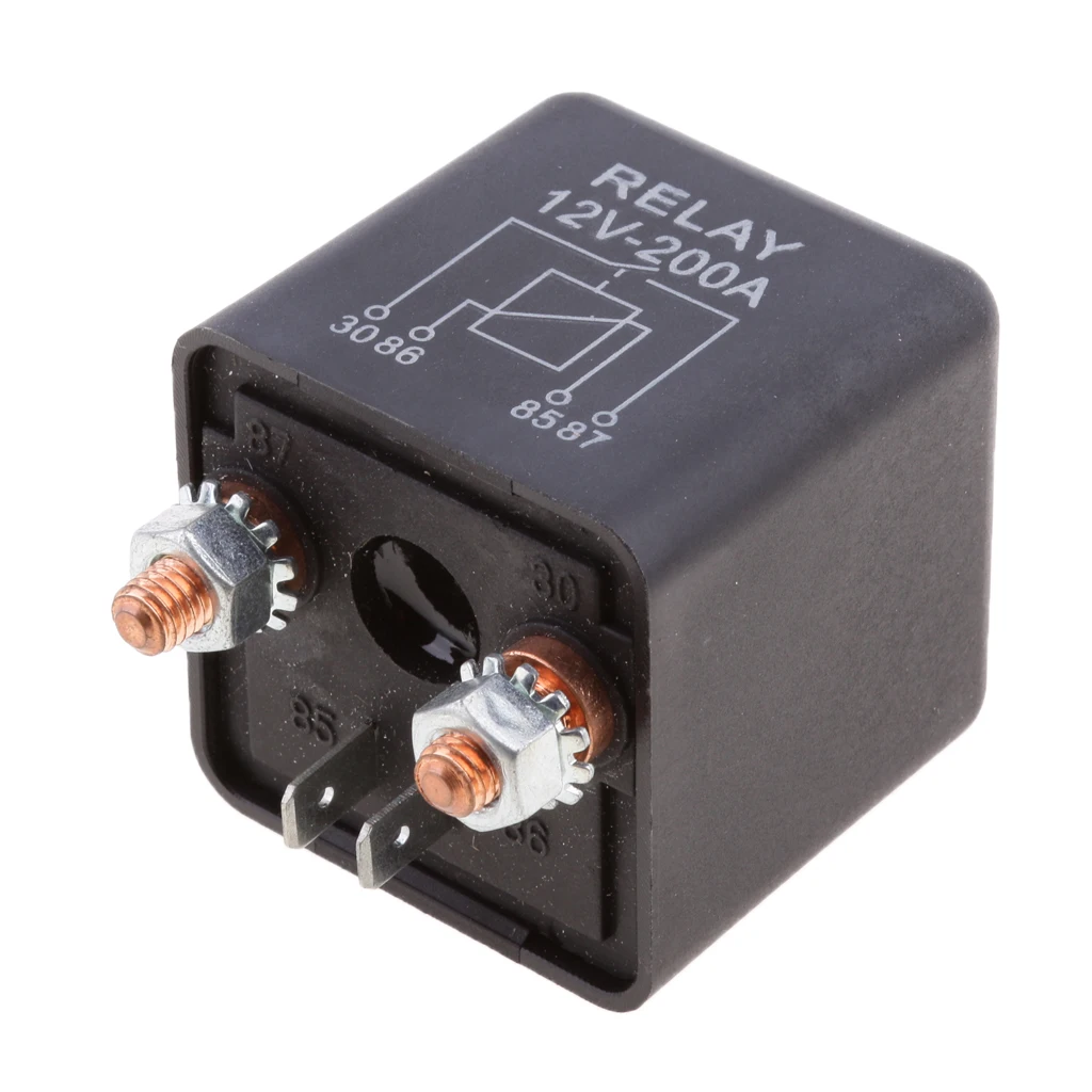 New Universal DC 12V 200A Car Relay 4 Pin Split Charge Relay Normally