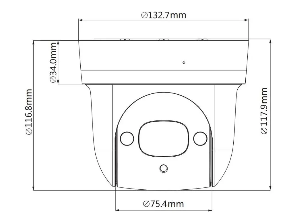 Dahua ip-камера SD29204UE-GN-W 2MP 4x Starlight IR PTZ Wi-Fi Сетевая камера 2,7 мм~ 11 мм объектив