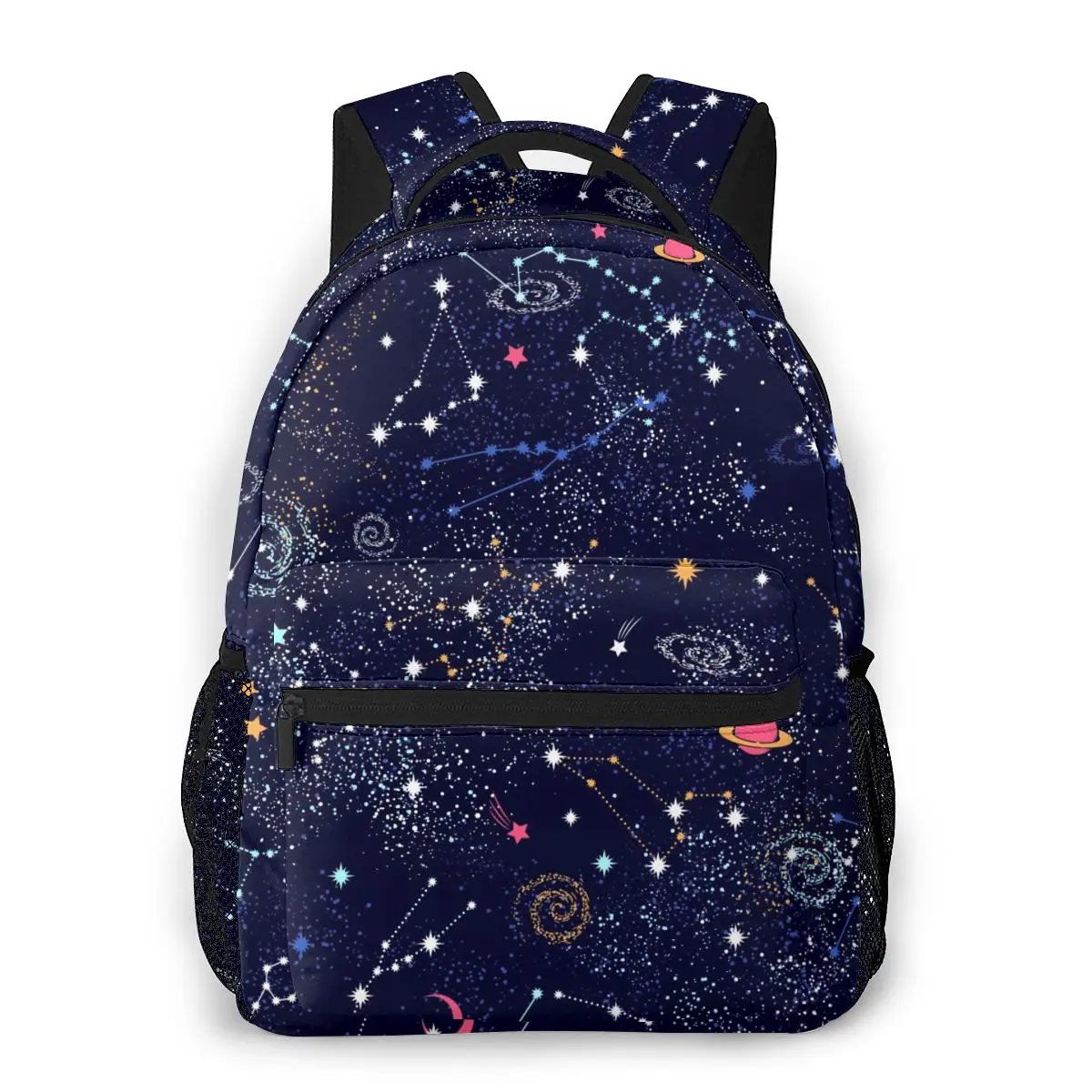 Mountaineering Backpack Space Galaxy Constellation Dark Blue Print Shoulder Bags Backpacks | Багаж и сумки