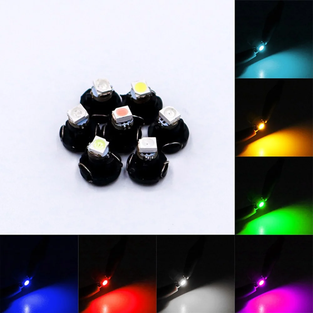 

10 шт . T3 T4.2 T4.7 приборная панель светодиодная 1smd 1210 ярко - зеленая лампа кондиционера без ошибок освещение салона автомобиля