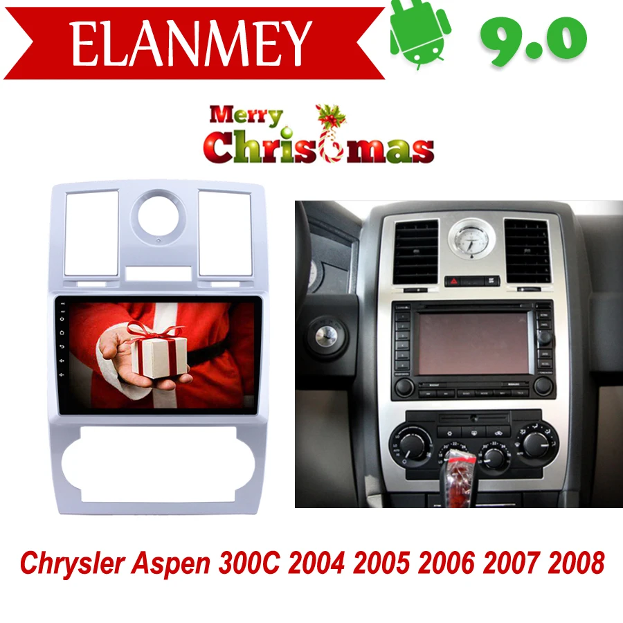 

Branded Genuine Android 9.0 Car Radio for Chrysler Aspen 300C 2004-2008 car gps navigation Car Multimedia Vehicle video recorder