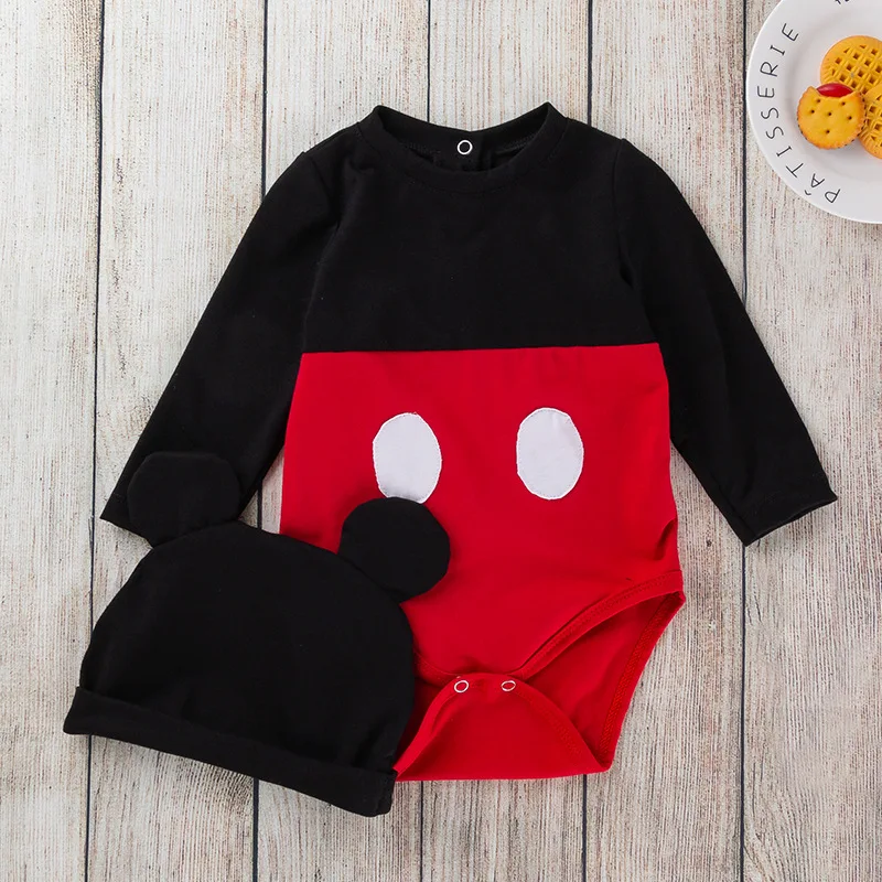 

2019ins Newborns Spring And Autumn New Style Clothes 0-2 Years Old Baby Men And Women Children Long-sleeve Jumpsuit Hat Two-Piec