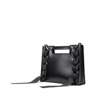 

Genuine Leather Handbags For Women's Scarf Decoration Design Of Famous Brand High-quality Cowhide Women's Single Shoulder Bag