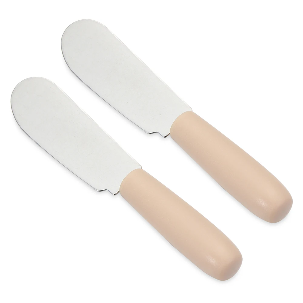 Description Picture 5 of item1PCS Mini Stainless Steel Spatula Scraper Knives Sandwich Cheese Slicer Spreader Butter Knife Kitchen Tool with Plastic Handle