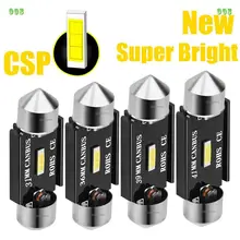 

New Festoon CSP LED Bulbs 31mm 36mm 39mm 41mm C5W C10W Super Bright Car Dome Light Canbus No Error Auto Interior Reading Lamps