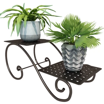 

Iron Art Flower Rack Landing Type Green Dordo Meat Rack A Living Room Interior Decoration Flowerpot Frame Balcony Flower Airs